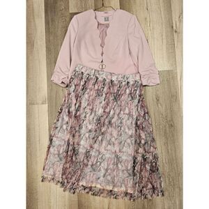 Fair Lady Suit and Skirt set size 10 and 12 Women's Dusty pink